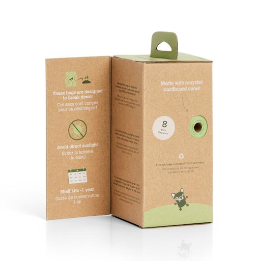 Earth Rated Poop Bags Refill Pack, Compostable, Unscented, 120-count