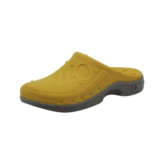 Bud'Z Floating Rubber Dog Toy With Squeaker - Sandal Yellow Orange 8-in