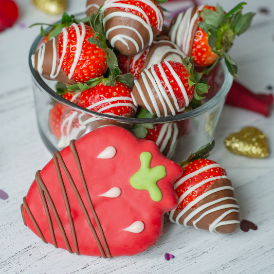 Bosco & Roxy's - Carob Strawberry Valentine's Dog Biscuit