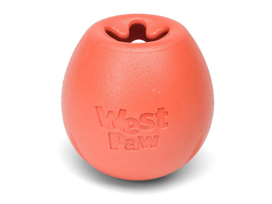 West Paw Zogoflex Rumbl Dog Toy, Melon, Small (Size: Small)