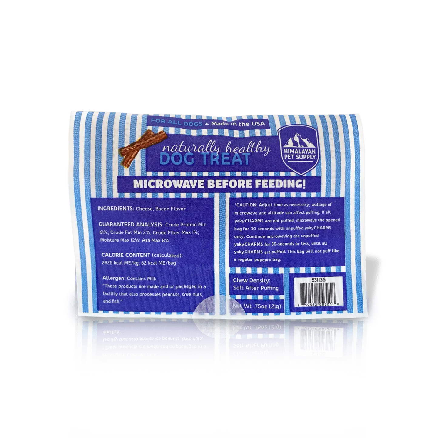 Himalayan Dog Chew yakyCHARMS Bacon Dog Treats