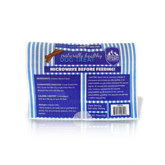 Himalayan Dog Chew yakyCHARMS Bacon Dog Treats