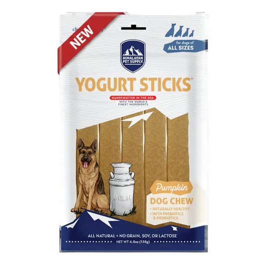 Himalayan Pet Supply Yogurt Sticks Pumpkin Dog Treat 4.8-oz Oshawa Ontario