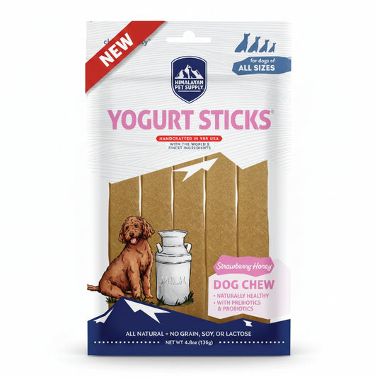 Himalayan Pet Supply Yogurt Sticks Strawberry Honey Dog Treat 4.8-oz Bowmanville Ontario