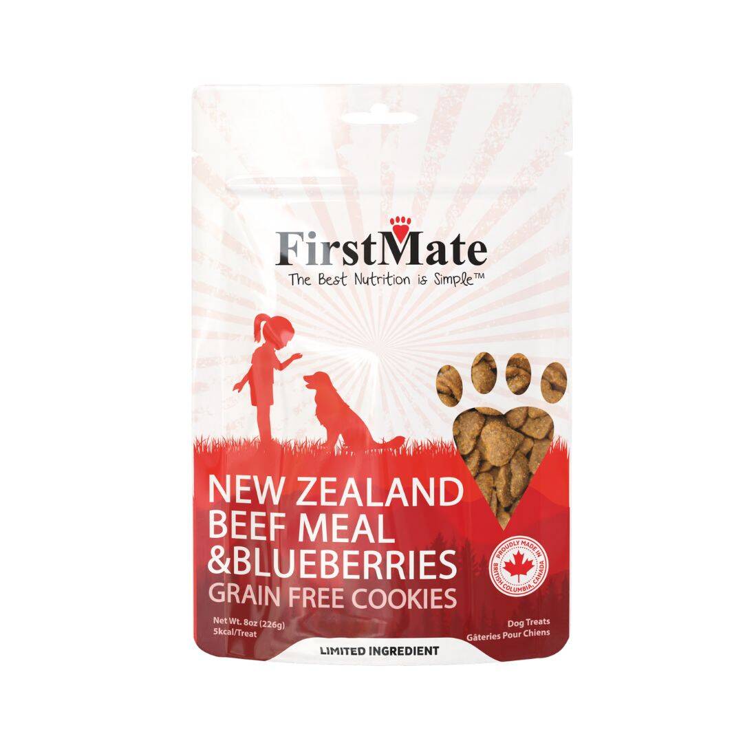 FirstMate Dog Treats Beef With Blueberry, 8-oz