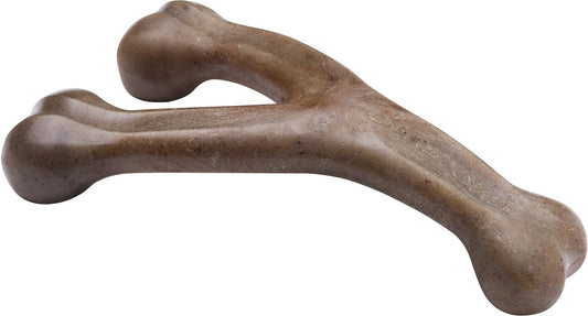 Benebone Bacon Flavored Wishbone Dog Chew Toy, Medium (Size:  Medium)