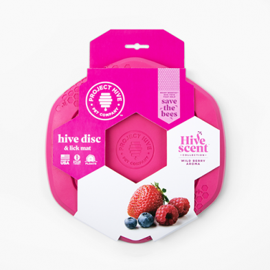 Project Hive™- Hive Disc Dog Toy - Wild Berry Scent