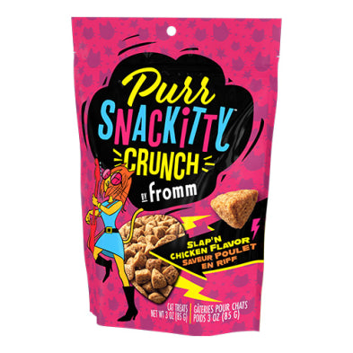 Fromm PurrSnacKitty Crunch Slap'n Chicken Flavor Cat Treats 3-oz bag