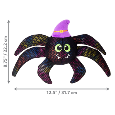 KONG Halloween Shakers Shimmy Spider Plush Dog Toy Medium