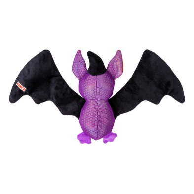 KONG Halloween Shakers Shimmy Bat Plush Dog Toy Medium