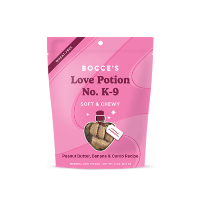 Bocce's Bakery Love Potion Peanut Butter, Banana & Carob Recipe, 6oz