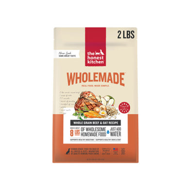 The Honest Kitchen Wholemade Whole Grain Beef Recipe Dehydrated Dog Food 2-lb box