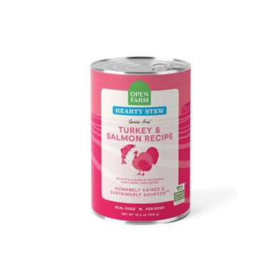 Open Farm Turkey & Salmon Hearty Stew Wet Dog Food 12.5-oz Bowmanville Ontario