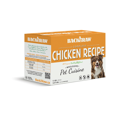 Back2Raw Complete Chicken Recipe Frozen Dog Food, 12-lb