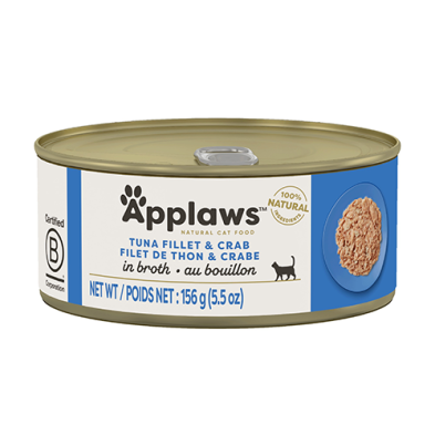 Applaws Tuna Fillet and Crab in Broth Wet Cat Food 156-g Durham Region Ontario