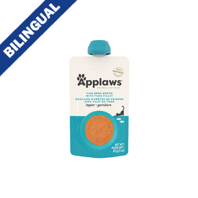 Applaws™ Fish Bone Broth with Tuna Fillet Topper for Cats, 85-gm