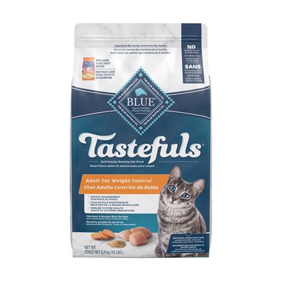 Blue Buffalo Tastefuls Weight Control Adult Cat Chicken 15LB