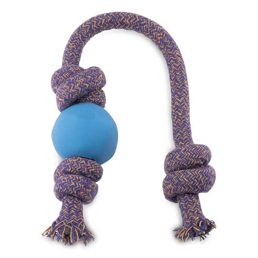 Beco Ball on Rope Dog Toy, Blue, Large (Color: Blue)