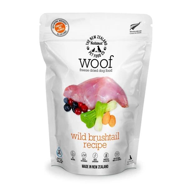 NZ Natural Woof Wild Brushtail Freeze-Dried Dog Food 280-g Orono Ontario