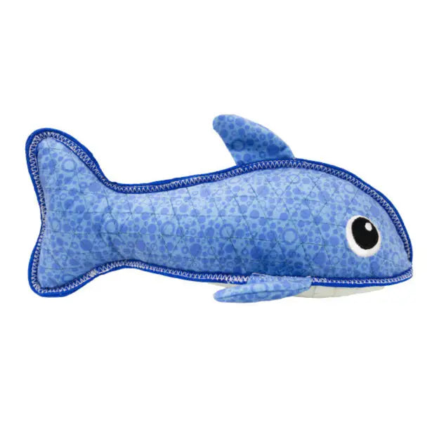 Outward Hound Xtreme Seamz Shark Plush Dog Toy Medium