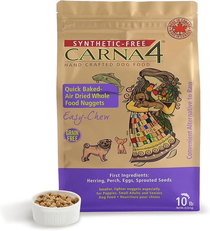 Carna4 Hand Crafted Easy-Chew Fish Formula Dry Dog Food 10-lb bag
