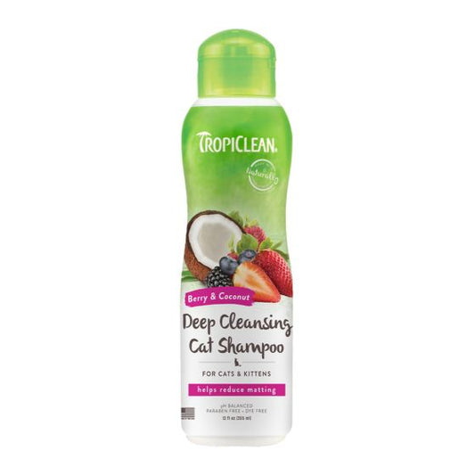 Tropiclean Berry & Coconut Deep Cleansing Shampoo Cat 12oz
