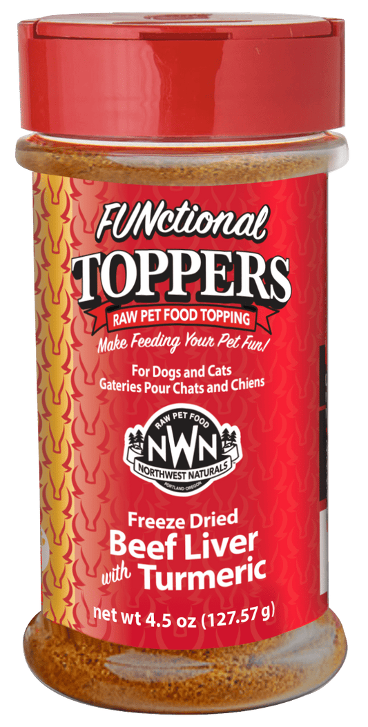 Northwest Naturals Functional Toppers - Beef Liver w/ Tumeric -128-g