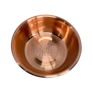 Messy Mutts Copper Colored Stainless Steel Dog Bowl, Medium