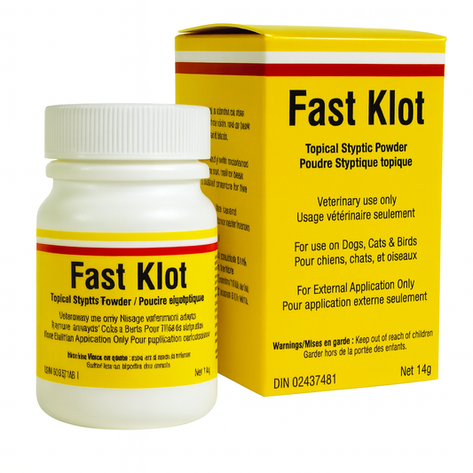 Fast Klot Topical Styptic Powder for Dogs, Cats & Birds 14-g