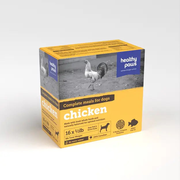 Healthy Paws Canine Complete Dinner Chicken Frozen Raw Dog Food 16 x 1/2-lb Port Hope Ontario