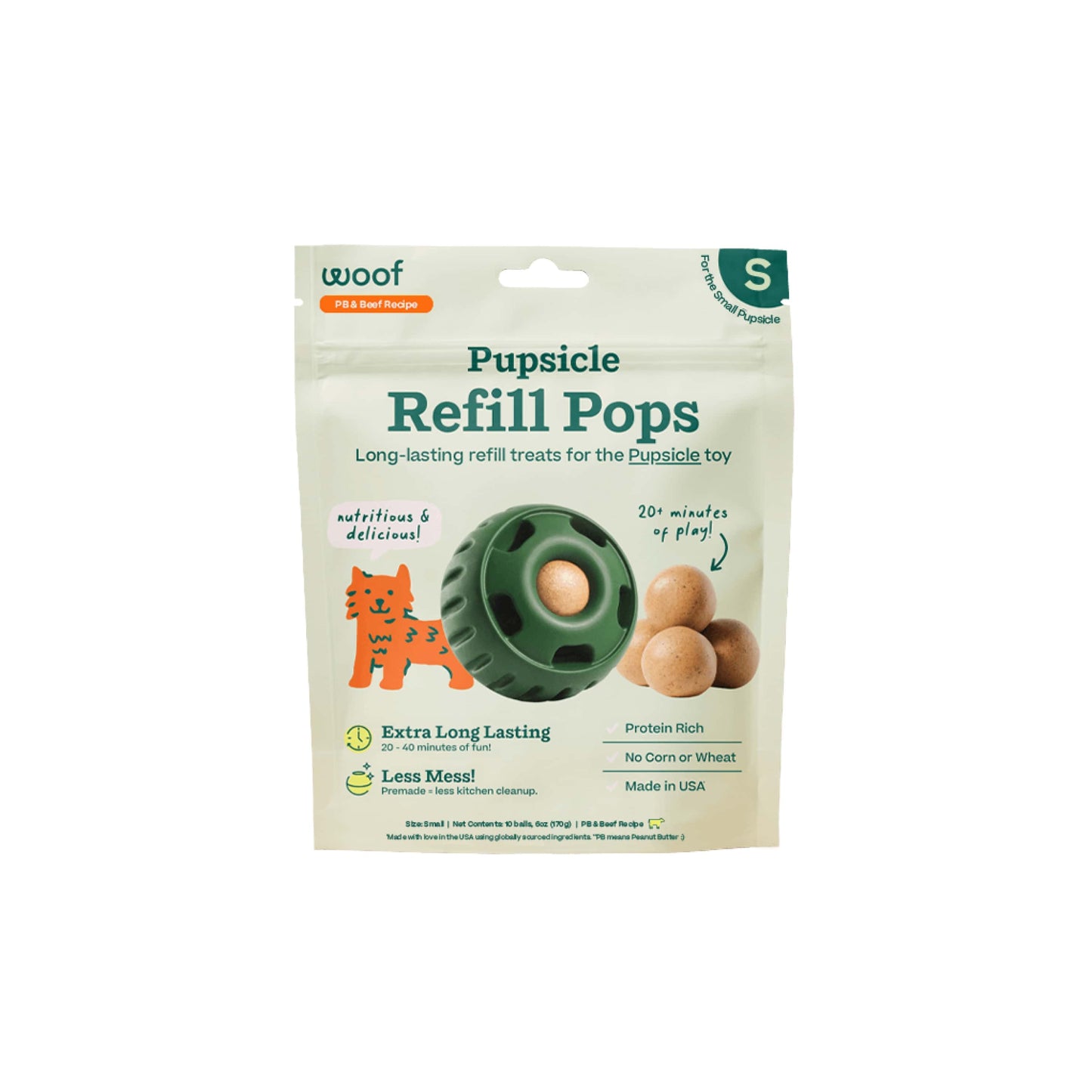 Woof - Beef Pops - Small