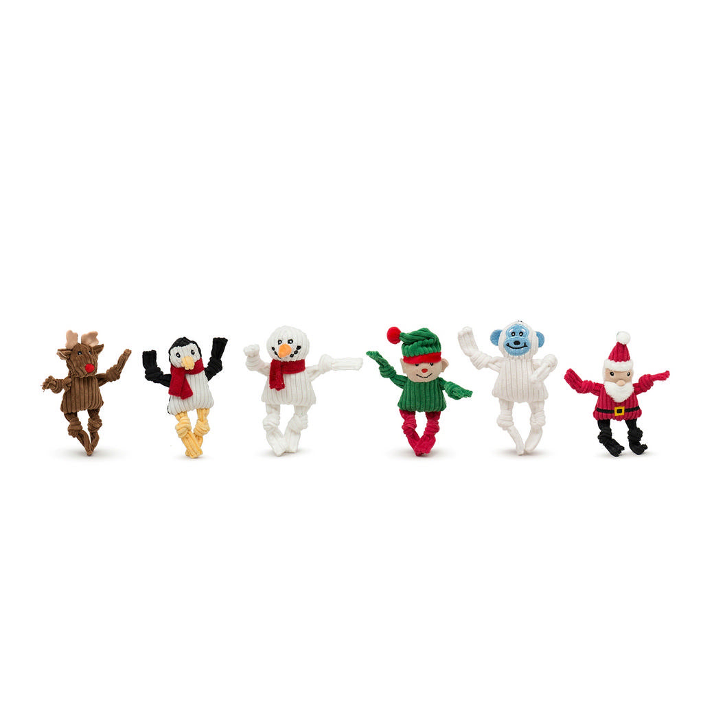 HuggleHounds Santa's Workshop Wee Huggles Holiday Dog Toy Assorted