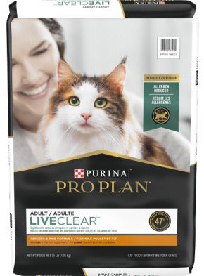 PURINA Pro Plan Cat Live Clear Dry Food Chicken & Rice, 3.18-kg