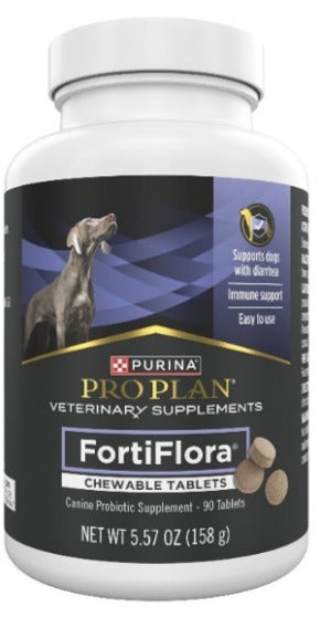 Purina Pro Plan FortiFlora Chewable Probiotic Tablets for Dogs 45 Count