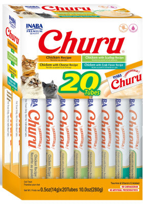 INABA Cat Churu Purees-  20 Variety Pack - Chicken Recipes