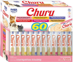 INABA Cat Churu Purées Variety Pack (60) Tuna Recipes