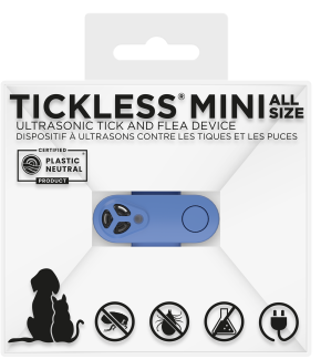 TICKLESS® Mini Rechargeable Ultrasonic Tick and Flea Repellent, Greek Blue