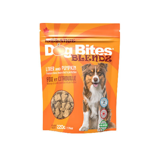 Dog Bites BLENDZ Pumpkin & Liver Freeze-Dried Dog Treat 100-g