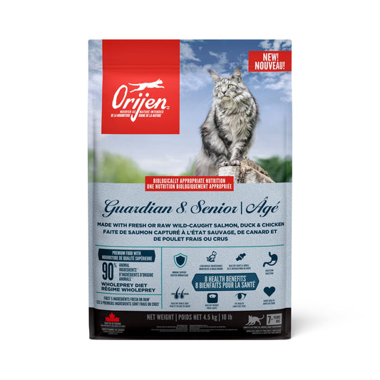 ORIJEN Guardian 8 Senior Dry Cat Food, 4.5-kg