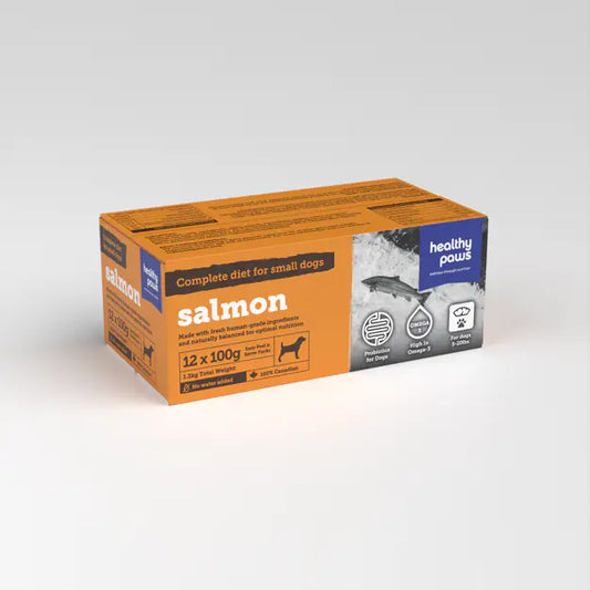 Healthy Paws Small Canine Complete Dinner Salmon Frozen Raw Dog Food 12 x 100-g Port Hope Ontario