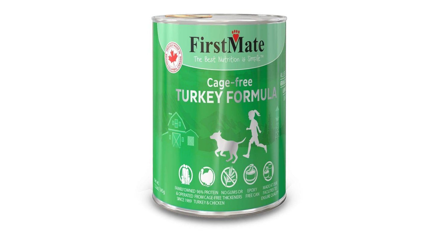 FirstMate Grain Free LID Turkey Dog Can, 345g