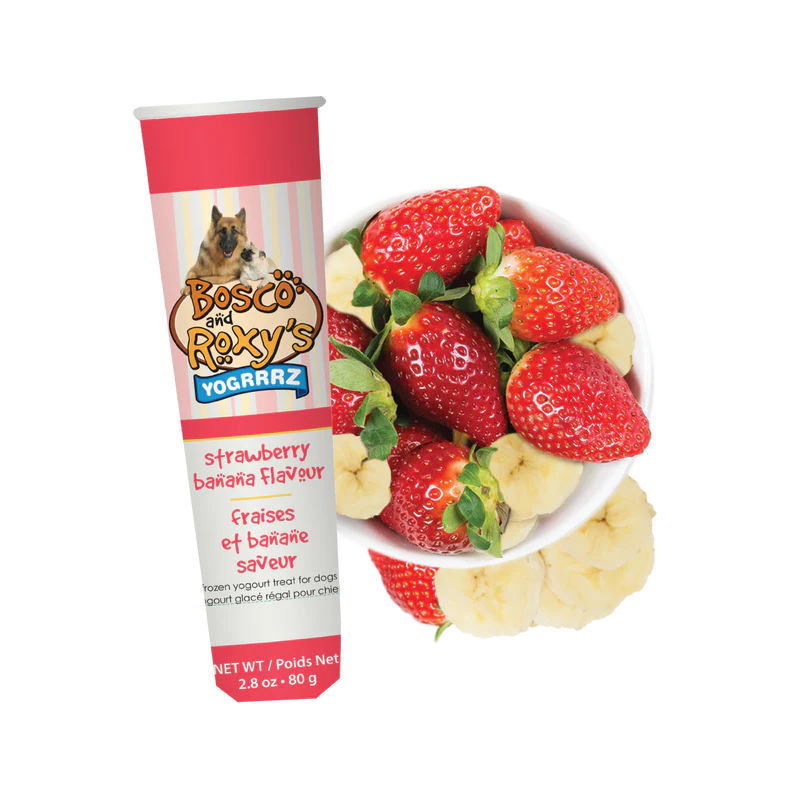 Bosco & Roxy's - Frozen Yogrrrz - Strawberry Banana Flavour - 2.8oz