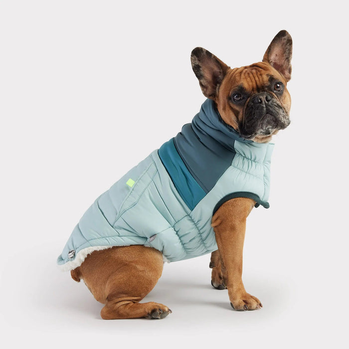 GF Pet Retro Dog Puffer, Light Blue, XS