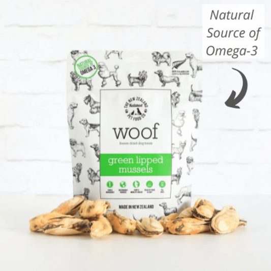NZ Natural Woof Green Lipped Mussel Freeze-Dried Dog Treat 50-g