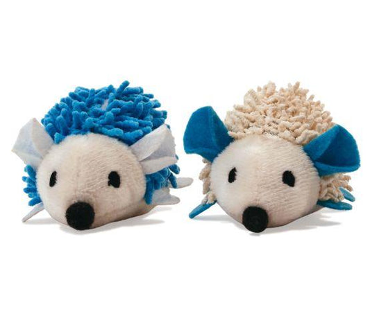 Bud'z Hedgehogs Duo Cat Toy, Blue/Beige