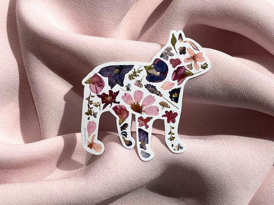 Forage For Flora - French Bulldog Vinyl Sticker