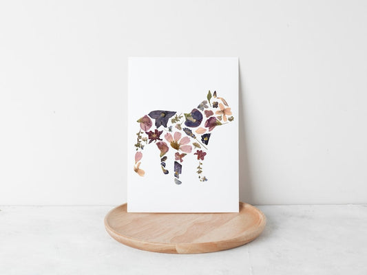 Forage For Flora - French Bulldog Card - 5"x7"