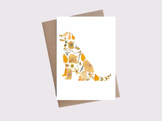Forage For Flora - Golden Retriever Card - 5"x7"
