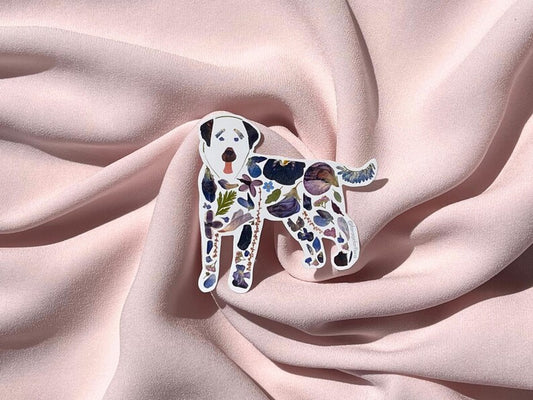 Forage For Flora - Black Labrador Retriever Vinyl Sticker