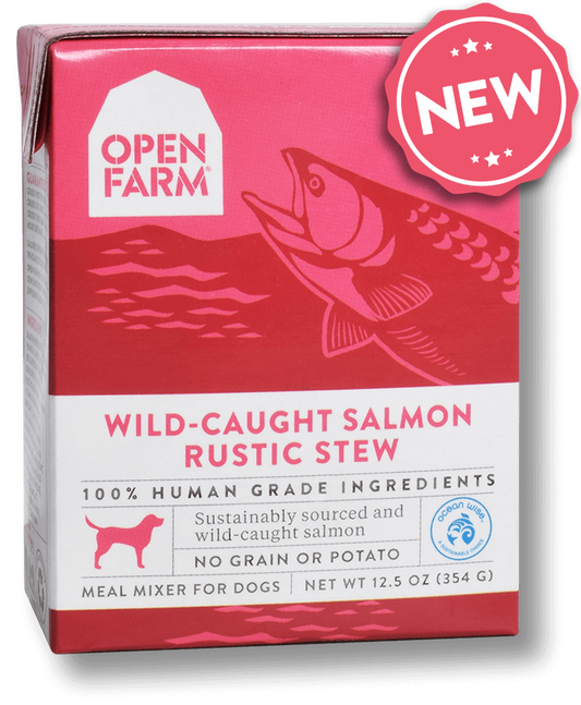 Open Farm Rustic Stew Wild-Caught Salmon Recipe Wet Dog Food Topper, 12.5-oz (Size: 12.5-oz)